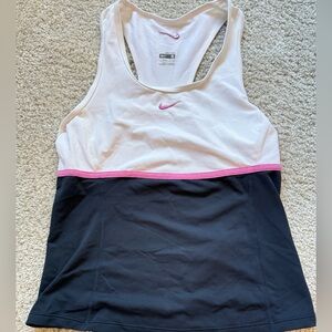 Nike Women's Dri-Fit Black & White Racerback Top